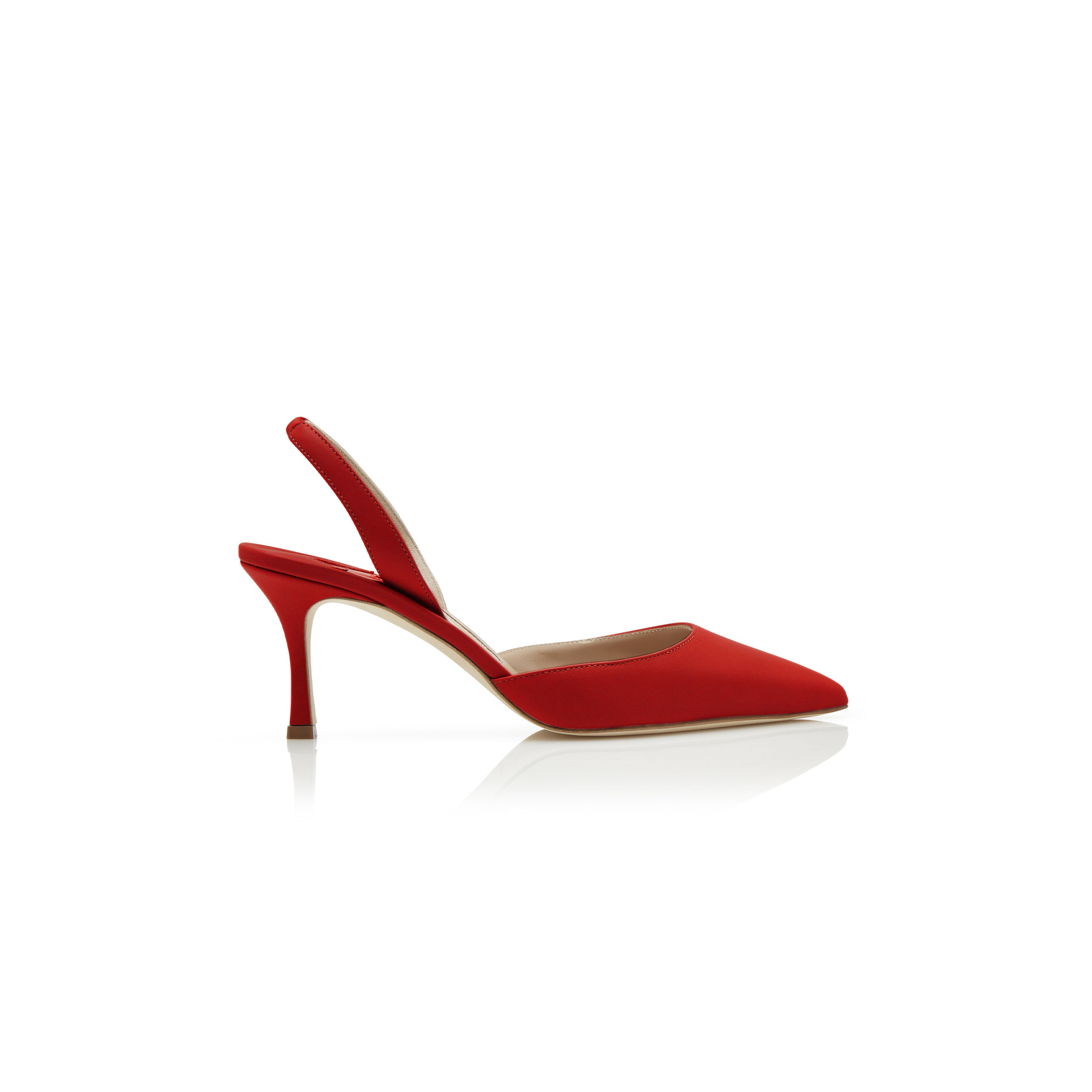man010 B1ahn*k carolyne 70 red nappa leather slingback pumps 9xx-0757-0020